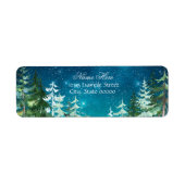 Star Light Night Forest retouradres Etiket (Voorkant)