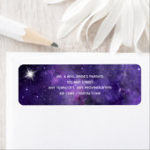 Star Light - Return Address Label - Paars (Insitu)