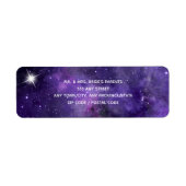 Star Light - Return Address Label - Paars (Voorkant)