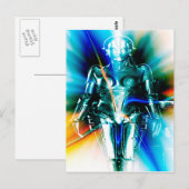Star Light Robot Briefkaart (Voorkant / Achterkant)