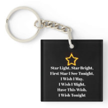 Star Light Star Bright Acryl Sleutelhanger
