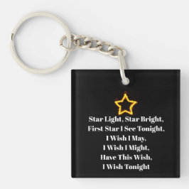 Star Light Star Bright Acryl Sleutelhanger