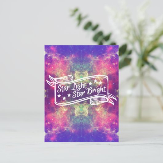 Star Light Star Bright Briefkaart (Staand voorkant)