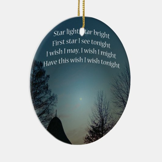 Star Light Star Bright Keramisch Ornament (Rechts)