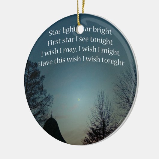 Star Light Star Bright Keramisch Ornament (Links)