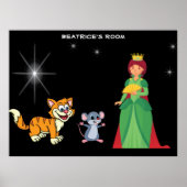 Star Light Star Bright Queen Mouse Cat Monogram Poster (Voorkant)