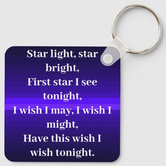 Star Light Star Bright Sleutelhanger (Achterkant)