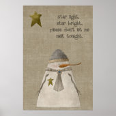 Star Light, Star Bright Snowman Poster (Voorkant)