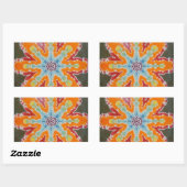 Star Light Tie Dye PhatDyes Rechthoekige Sticker (Vel)