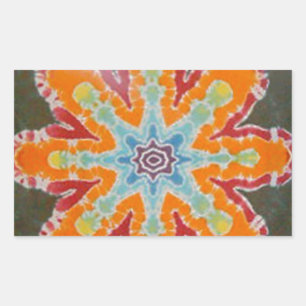 Star Light Tie Dye PhatDyes Rechthoekige Sticker