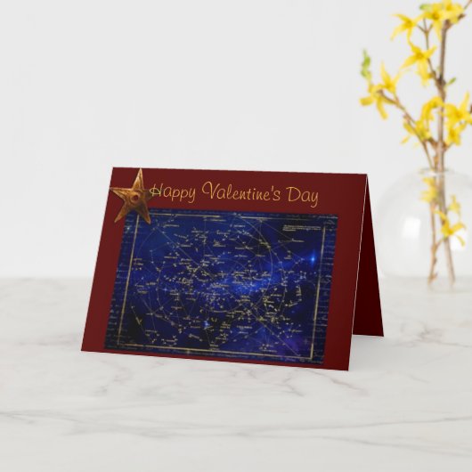 'Star Light' Valentijnskaart Kaart (Gele Bloem)