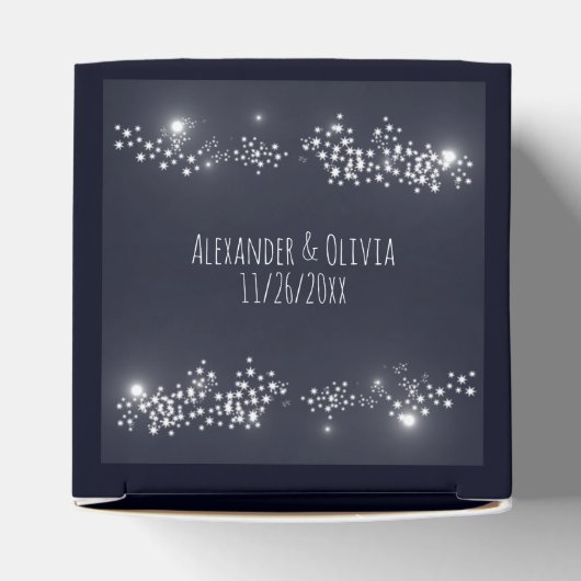 Star Light Wedding Favor Box Bedankdoosjes (Bovenkant)
