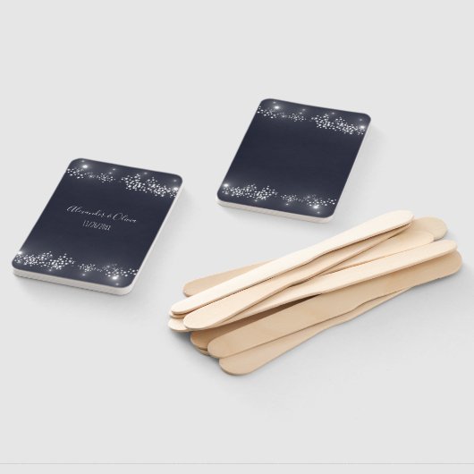 Star Light Wedding Favor Hand Fan Handwaaier (Niet-gemonteerd)