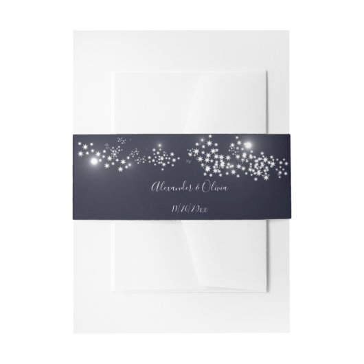 Star Light Wedding Uitnodigingen Wikkel (Voorkant Voorbeeld)