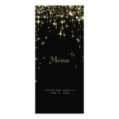 Star Lights in Gold en Black - Menu (Voorkant)