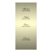 Star Lights in Gold en Black - Menu (Achterkant)