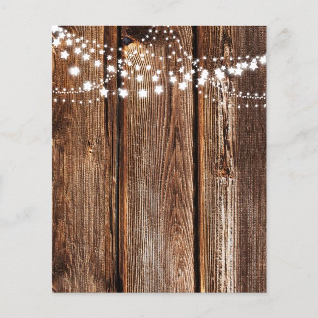 Star Lights & Wood Grain Scrapbook Paper (Voorkant)