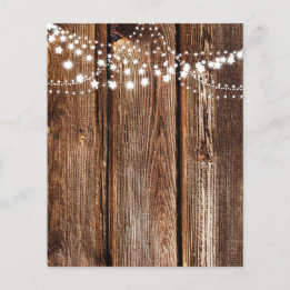 Star Lights & Wood Grain Scrapbook Paper