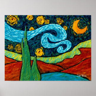 Star Lit Night Sky Poster