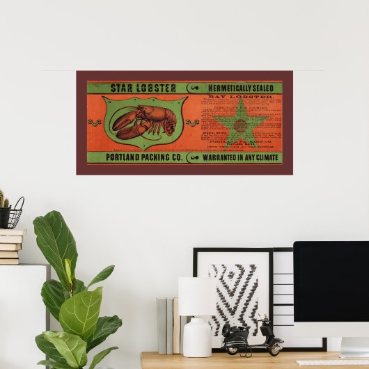 Star Lobster  Label Art Poster (Thuiskantoor)
