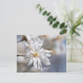 Star Magnolia Bloom Hartelijk dank Briefkaart (Staand voorkant)