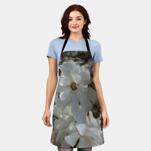 Star Magnolia Blooms Schort (Gedragen)