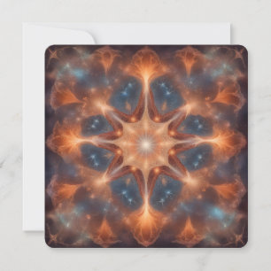 Star Mandala AI Fantasy Digitale Kunst Print Kosmi