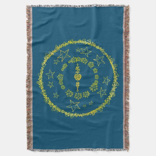 Star Mandala - Blanket Deken (Voorkant Verticaal)