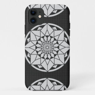 Star Mandala breit zwart & wit Case-Mate iPhone Case