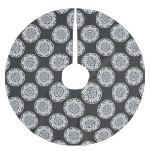Star Mandala breit zwart & wit Kerstboom Rok