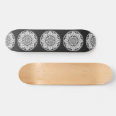 Star Mandala breit zwart & wit Persoonlijk Skateboard (Horizontaal)