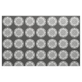 Star Mandala breit zwart & wit Stof (Fat Quarter)