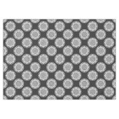 Star Mandala breit zwart & wit Tafelkleed (Voorkant (Horizontaal))