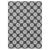 Star Mandala breit zwart & wit Tafelkleed (Voorkant)