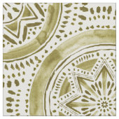 STAR MANDALA Gold Holiday Medallion Stof (Close Up)