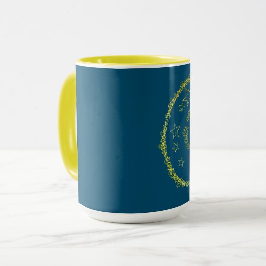 Star Mandala - Mok, beker Mok (Voorkant links)