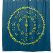 Star Mandala - Shower Curtain Douchegordijn (Voorkant)