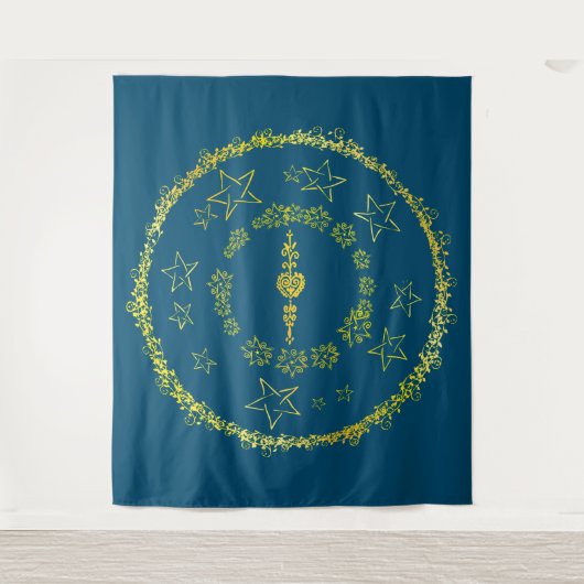 Star Mandala - Tapestry Wandkleed (Voorkant)