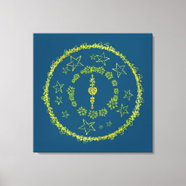 Star Mandala - Wrapped Canvas Afdruk