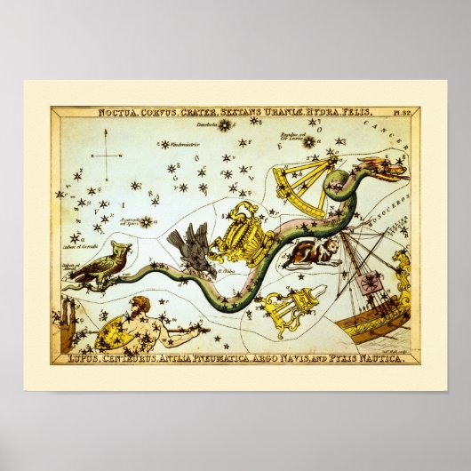  Star Map - Constellation Atlas Poster (Voorkant)
