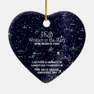 Star Map en Photo Ornament