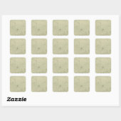 Star map - South polar region Vierkante Sticker (Vel)