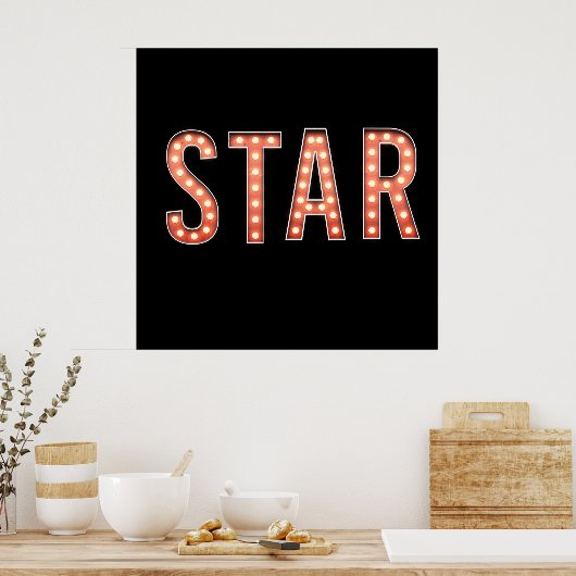 STAR-markeringslichten Poster (Keuken)