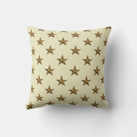 Star Monogram Rustiek Western Bruiloft Keepsake Kussen (Achterkant)