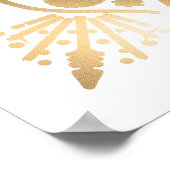 Star & Moon Fortune Teller Monogram & Birth Year Poster (Hoek)