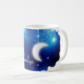 Star moon night sky celestial galaxy mok (Voorkant rechts)