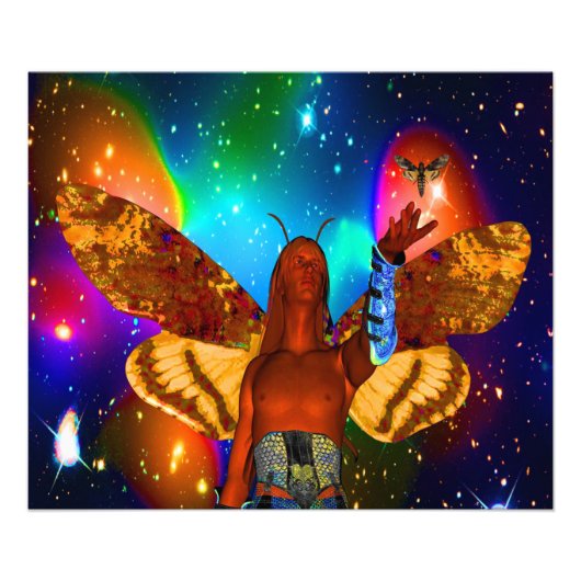 Star Moth Foto Afdruk (Voorkant)