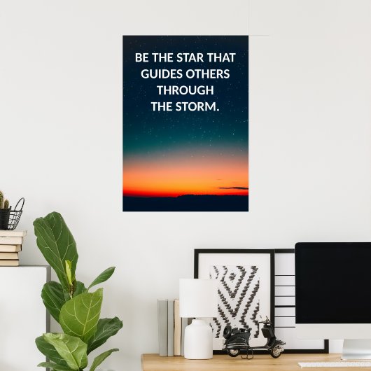 Star Motivation Poster (Thuiskantoor)