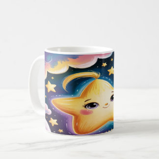 Star Mug Design – Minimalist Celestial Cup Art Koffiemok
