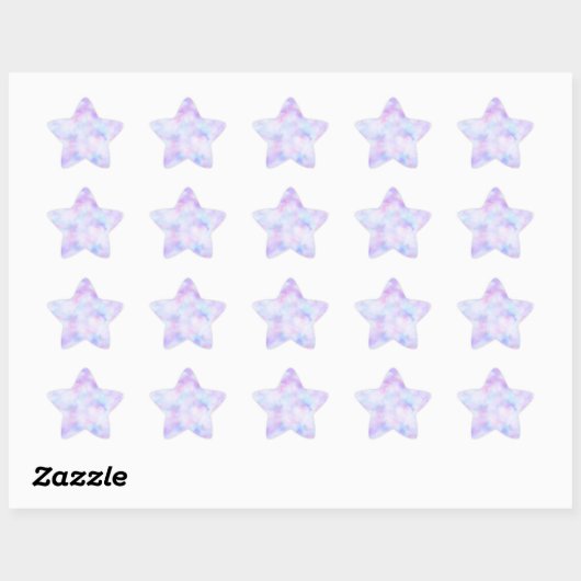Star Multicolor Labels and Sticker  (Vel)